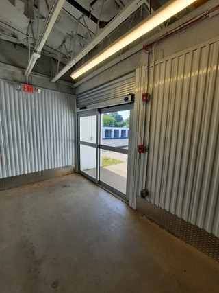 climate control storage with sliding door for easy access